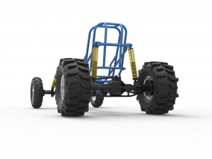 Mud dragster chassis Model 3D