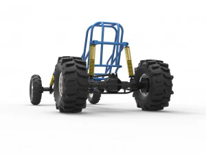 Chassi de dragster de lama Modelo 3D