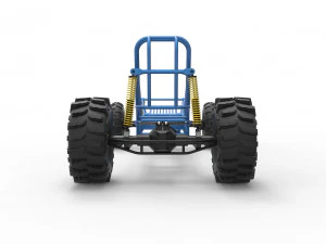 Chassi de dragster de lama Modelo 3D