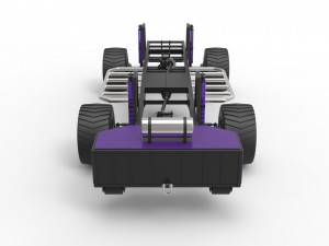 Pulling truck chassis 3D मॉडल