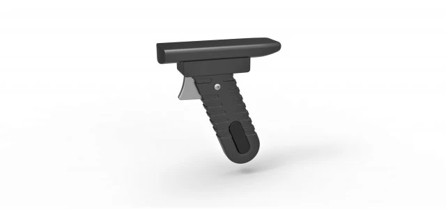 Handle for cosplay blaster pistol 3D Print Model .c4d .max .obj .3ds .fbx .stl .blend