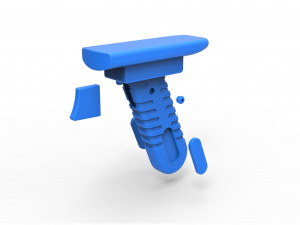 Handle for cosplay blaster pistol Modelo de impresión 3D