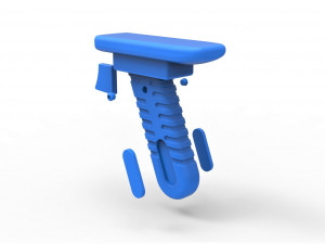 Handle for cosplay blaster pistol Modelo de impresión 3D