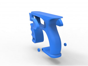 Handle for cosplay blaster pistol 2 3D 프린트 모델