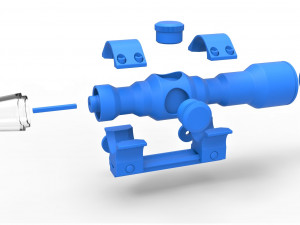 Scope for cosplay blaster 3D Print Model