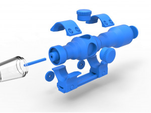 Scope for cosplay blaster 3D Print Model