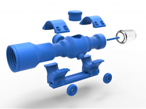 Scope for cosplay blaster 3D Print Model