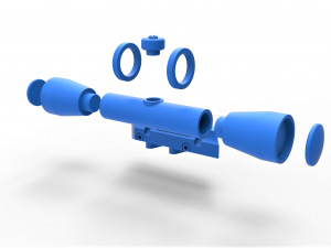 Scope for cosplay blaster 3 3D Print Model