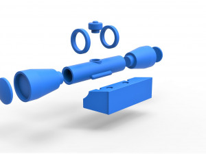 Scope for cosplay blaster 3 3D Print Model