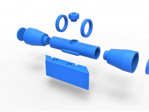 Scope for cosplay blaster 3 3D Print Model
