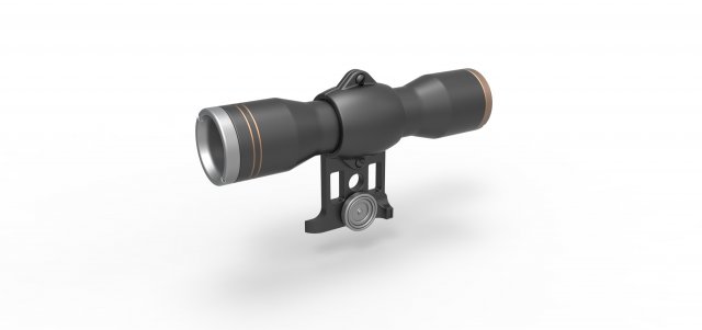 Scope for cosplay blaster 4 3D प्रिंट मॉडल .c4d .max .obj .3ds .fbx .stl .blend 