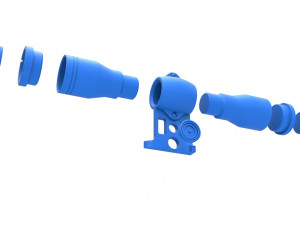 Scope for cosplay blaster 4 3D प्रिंट मॉडल