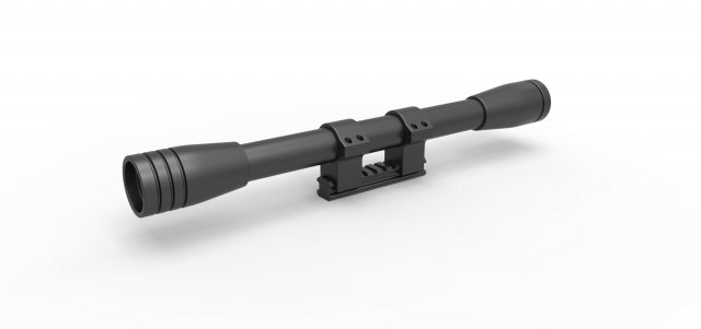 Scope for cosplay blaster 5 Modelo de impresión 3D .c4d .max .obj .3ds .fbx .stl .blend 