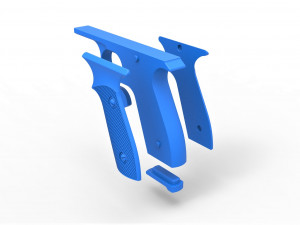 Handle for cosplay blaster pistol 3 3D-printmodel