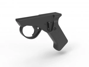 कॉस्प्ले ब्लास्टर पिस्टल 5 के लिए हैंडल 3D प्रिंट मॉडल