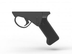 Handle for cosplay blaster pistol 5 3D-Druckmodell