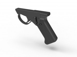 Handle for cosplay blaster pistol 5 3D-Druckmodell