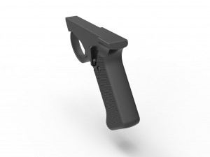 Handle for cosplay blaster pistol 5 3D-Druckmodell