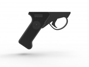 Handle for cosplay blaster pistol 5 3D-Druckmodell