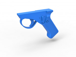 Handle for cosplay blaster pistol 5 3D-Druckmodell