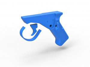 Handle for cosplay blaster pistol 5 3D-Druckmodell