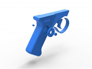 Handle for cosplay blaster pistol 5 3D-Druckmodell