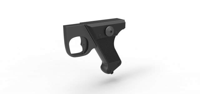 Handle for cosplay blaster pistol 6 3D प्रिंट मॉडल .c4d .max .obj .3ds .fbx .stl .blend