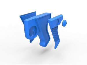 Handle for cosplay blaster pistol 6 3D प्रिंट मॉडल