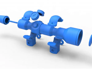 Scope for cosplay blaster 7 3D Print Model