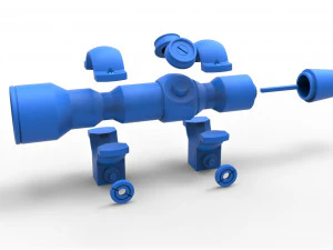 Scope for cosplay blaster 7 3D Print Model