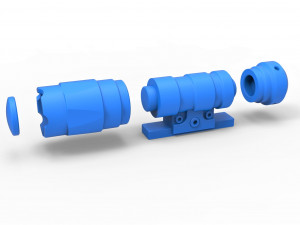 Flashlight for cosplay blaster 3D प्रिंट मॉडल