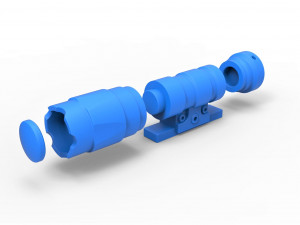 Flashlight for cosplay blaster 3D प्रिंट मॉडल