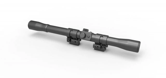 Scope for cosplay blaster 8 3D Print Model .c4d .max .obj .3ds .fbx .stl .blend 