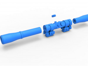 Scope for cosplay blaster 8 3D Print Model