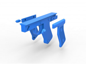 Handle for cosplay blaster pistol 7 3Dプリントモデル