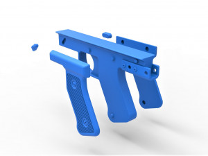 Handle for cosplay blaster pistol 7 3Dプリントモデル
