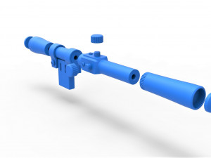Scope for cosplay blaster 9 Model do druku 3D
