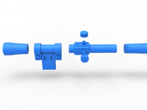 Scope for cosplay blaster 9 Model do druku 3D
