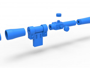 Scope for cosplay blaster 9 Model do druku 3D