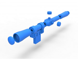 Scope for cosplay blaster 9 Model do druku 3D