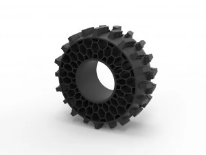 Offroad twheel tire for flexible filament 3D Print Model