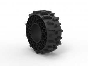 Offroad twheel tire for flexible filament 3D Baskı Modeli