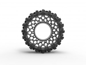 Offroad twheel tire for flexible filament 3D Baskı Modeli