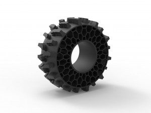 Offroad twheel tire for flexible filament 3D Baskı Modeli