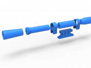 Scope for cosplay blaster 10 3D प्रिंट मॉडल
