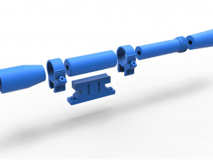 Scope for cosplay blaster 10 3D प्रिंट मॉडल
