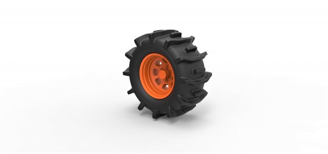 Offroad wheel 34 3D प्रिंट मॉडल .c4d .max .obj .3ds .fbx .stl .blend 