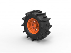 Offroad wheel 34 3D-Druckmodell