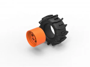 Offroad wheel 34 3D Print Model