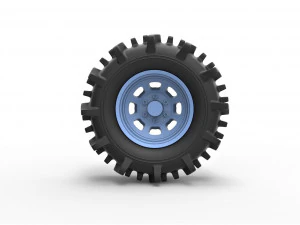Offroad wheel 35 3D Print Model